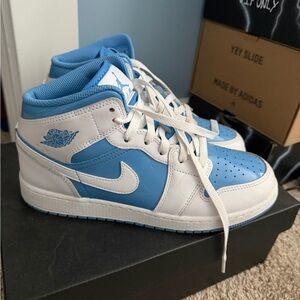 Nike Air Jordan 1 Mid Sky Blue and White